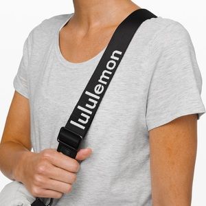lululemon athletica Black Logo Crossbody Strap
